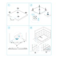 Душевой поддон IN AR-90120 Белый Асимметрия 90*120(Правый) — фото 5, Душевые поддоны из искусственного камня