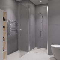 Душевая дверь  90*195 RGW Dolphin TN-03 Хром/fabric/6 мм (Easy) — фото 8, Распашные душевые двери