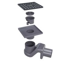 Товар: Душевой трап RGW SDR-14B-11 квадрат 110*110 черный Ø 50 мм без ножек, с решеткой - фото 2 Душевой трап RGW SDR-14B-11 квадрат 110*110 черный Ø 50 мм без ножек, с решеткой — фото 2, Трапы для душа