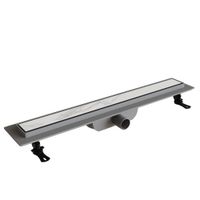 Душевой лоток Drain Leo-11-40 прямой 400 хром Ø 40 мм на ножках, с переходником 40/50 — фото 3, Душевые лотки