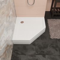 Душевой поддон  90*90*3.5 h 22 RGW STYLE Белый/Трапеция Ø 60 мм  (FW5-8) — фото 2, Акриловые душевые поддоны