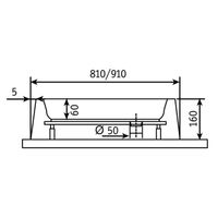 Душевой поддон INRAIN DX-8080  квадрат 80*80(+ сифон, стеллаж) — фото 2, Акриловые душевые поддоны