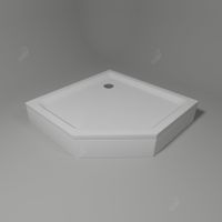 Душевой поддон 100*100 RGW LUX/TN-TR /Трапеция Ø 90 мм  (для PA-86) — фото 1, Акриловые душевые поддоны