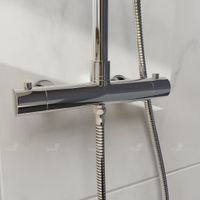 Душевая стойка RGW SP-21 Хром 120*26 Головной душ/Термостат (ручной душ) — фото 3, Душевые системы