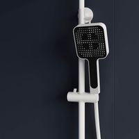 Душевая стойка RGW SP-35-W Белая Головной душ/Термостат (Гигиенический душ) арт-51140135-03 — фото 4, Душевые стойки