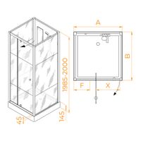 Товар: Душевая кабина 90* 90*200 RGW AN-207 Квадрат/Белый/Frost Line/5 мм (3 уп.) - фото 5 Душевая кабина 90* 90*200 RGW AN-207 Квадрат/Белый/Frost Line/5 мм (3 уп.) — фото 5, Душевые кабины