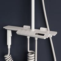 Душевая стойка RGW SP-35-W Белая Головной душ/Термостат (Гигиенический душ) арт-51140135-03 — фото 6, Душевые стойки