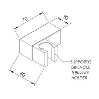 Товар: Держатель ручного душа Remer 339SSNO Черный матовый - фото 2 Держатель ручного душа Remer 339SSNO Черный матовый — фото 2, Комплектующие для душевого оборудования