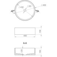 Раковина-чаша Salini Armonia 45 202 130112G Белая глянцевая — фото 2, Раковины накладные