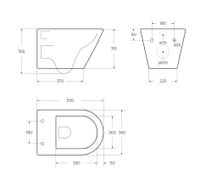 Товар: Унитаз подвесной безободковый с сиденьем CEZARES LINER CZR-3808-53-TH-TOR/SC - фото 16 Унитаз подвесной безободковый с сиденьем CEZARES LINER CZR-3808-53-TH-TOR/SC — фото 16, Подвесные унитазы
