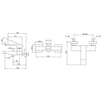 Смеситель для ванны Remer Absolute AU05BG Золото брашированное — фото 2, Смеситель для ванны