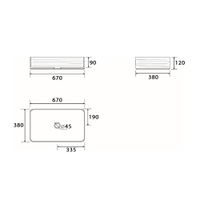 Товар: Раковина-чаша Point Омега 68 PN43904 Белая - фото 3 Раковина-чаша Point Омега 68 PN43904 Белая — фото 3, Раковины