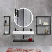 Зеркало Cezares CZR-SPC-CADRO-900-LED-TCH-WARM — фото 8, Зеркала в ванную комнату