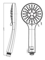 Товар: Ручной душ ESKO SPL955 Хром - фото 3 Ручной душ ESKO SPL955 Хром — фото 3, Лейки для душа