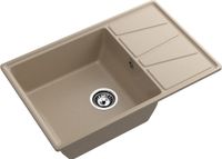 GRANFEST Мойка VERTEX 780L 1-чаша+крыл 780*500мм песочный арт.GF- — фото 1, Кухонные мойки