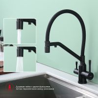 Смеситель для кухни Raglo R81.62.06 Черный матовый — фото 8, Смесители для кухни