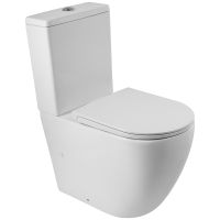 Унитаз компакт BelBagno Sfera-R BB2141CPR/BB902SC без бачка с сиденьем Микролифт — фото 1, Напольные унитазы