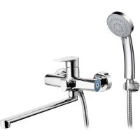 Смеситель для ванны G-Lauf GOB7-A134 универсальный Хром — фото 1, Смеситель для ванны