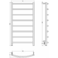 Товар: Электрический полотенцесушитель Сунержа Галант 4.0 1000x500 L 31-0830-1050 Черный матовый - фото 2 Электрический полотенцесушитель Сунержа Галант 4.0 1000x500 L 31-0830-1050 Черный матовый — фото 2, Электрические полотенцесушители