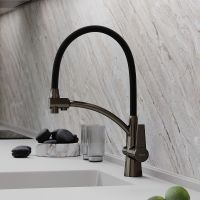 Смеситель для кухни Sancos Eri SC4001GG Вороненая сталь Черный — фото 6, Смесители для кухни