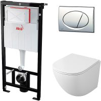 Комплект унитаза Owl 1975 Vind Cirkel-H TOWLT190302 с инсталляцией Alcaplast Sadromodul AM101/1120-3 — фото 1, Комплекты унитаз + инсталляция