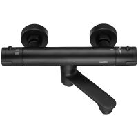 Душевая система Swedbe Hermes 5115B с термостатом Черная матовая — фото 7, Душевые стойки