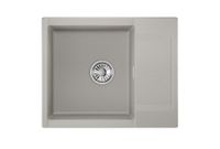 Granula-ES-, кухонная мойка, кварц, ESTETICA арт-6202, БАЗАЛЬТ — фото 2, Кухонные мойки