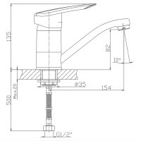 Товар: Смеситель для раковины Haiba HB4507-2 Хром - фото 2 Смеситель для раковины Haiba HB4507-2 Хром — фото 2, Смесители для раковины