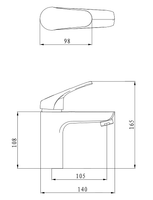 Смеситель для раковины ESKO Palermo PE 26 Хром — фото 3, Смесители для раковины