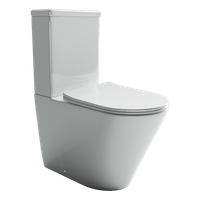 Напольный пристенный унитаз Highlight Rimless — фото 1, Напольные унитазы