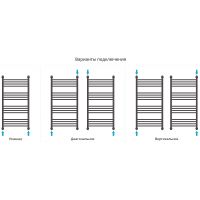 Водяной полотенцесушитель Сунержа Богема+ прямая 1000х500 31-0220-1050 Черный матовый — фото 4, Водяные полотенцесушители