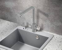 Смеситель для кухни Milacio Ultra MCU.553.GR Серый металлик — фото 4, Смесители для кухни