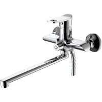 Смеситель для ванны Ростовская Мануфактура Сантехники SL137-006E универсальный Хром — фото 1, Для душа и ванны