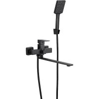 Смеситель для ванны Belz B613-7 B22613-7 универсальный Черный — фото 1, Для душа и ванны