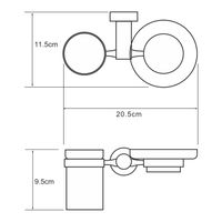 Donau K- Держатель стакана и мыльницы арт-9426 — фото 4, Прочие аксессуары и комплектующие