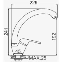 Смеситель для кухни D-Lin D150411-A Черный матовый — фото 2, Смесители для кухни