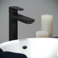 Смеситель для раковины Aringa Рейн AR02014BL Черный — фото 2, Смесители для раковины