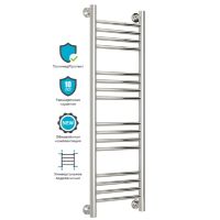 Водяной полотенцесушитель Сунержа Богема прямая 1000х300 Хром — фото 3, Водяные полотенцесушители