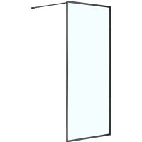 Душевая перегородка Azario Richmond Walk-in 100 AZ-NAG 6310 1000 Black профиль Черный стекло прозрач — фото 1, Душевые перегородки