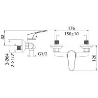 Товар: Смеситель для душа Milardo Simp SIMSB00M03 Хром - фото 3 Смеситель для душа Milardo Simp SIMSB00M03 Хром — фото 3, Для душа и ванны