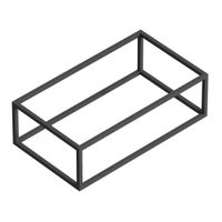 Металлический одноярусный сварной каркас под раковину CEZARES CADRO-90/46/30-1C-SO-MET-ST — фото 1, Консоли для раковины