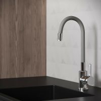 Смеситель для кухни Aringa Твид AR02022GR Хром Серый — фото 2, Смесители для кухни