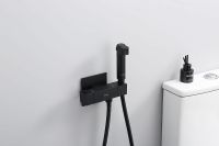 Гигиенический душ со смесителем Raglo R24.56.06 с термостатом Черный матовый — фото 3, Гигиенические души