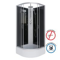 Душевая кабина Niagara Classic NG-3501-14BKT (90х90х210) средний поддон(26см),стекло тонированное,4  — фото 2, Душевые кабины