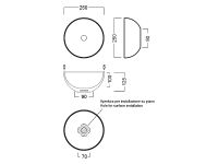 Товар: Раковина-чаша Hatria Happy Hour 25 Белая арт-Y5A501 - фото 2 Раковина-чаша Hatria Happy Hour 25 Белая арт-Y5A501 — фото 2, Раковины накладные