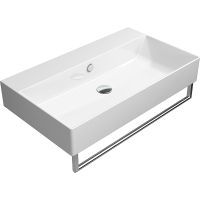 Товар: Раковина GSI Kube X 80 9422011 Белая - фото 4 Раковина GSI Kube X 80 9422011 Белая — фото 4, Раковины