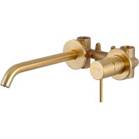 Смеситель для раковины Remer X-Style X15PLBG Золото брашированное — фото 3, Смесители для раковины