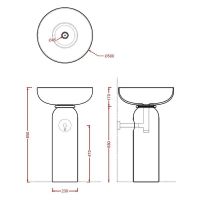 Раковина-чаша Artceram Jolie 50 JOL001 05 00 Белая матовая — фото 5, Раковины