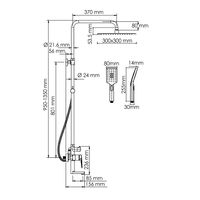 Товар: A155.260.201.BG Душевой комплект со смесителем - фото 3 A155.260.201.BG Душевой комплект со смесителем — фото 3, Душевые системы