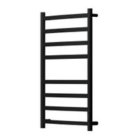 Полотенцесушитель электрический Point Антея PN17858B П8 500x800, диммер справа, черный — фото 3, Электрические полотенцесушители